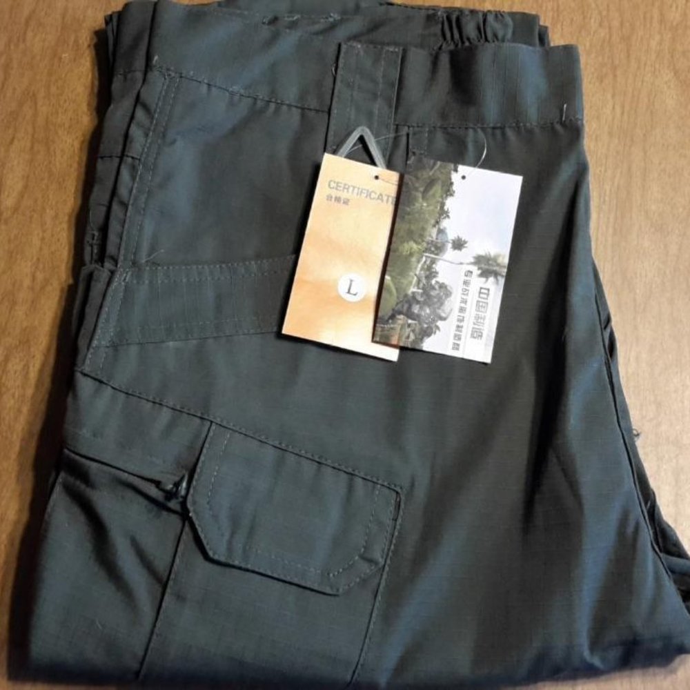 WATERPROOF NAME TACTICAL TROUSERS ACTIVE WEAR HIKING OUTDOOR ARMY GREEN SIZE L